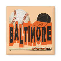 BALTIMORE BASEBALL MAGNETS