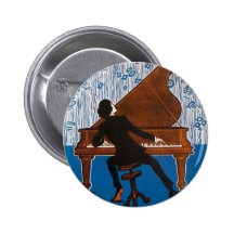 Baltimore Blues Vintage Song Sheet Cover Pinback Button