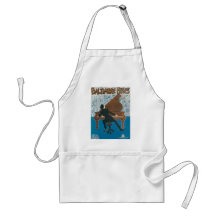 Baltimore Blues Vintage Songbook Cover Aprons