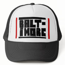 Baltimore Hat Black/White/Red hats