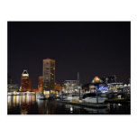 Baltimore Inner Harbor at Night Post Cards