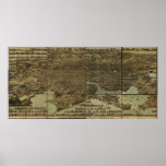 Baltimore Maryland 1870 Antique Panoramic Map Poster