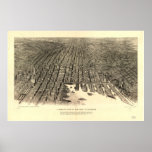 Baltimore Maryland 1912 Antique Panoramic Map Posters