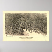 Baltimore Maryland 1912 Antique Panoramic Map Posters