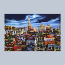 Baltimore Maryland Skyline at Night canvas prints