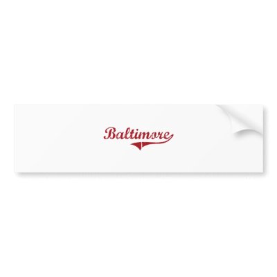 Baltimore Ohio Classic Design Bumper Stickers by cityshirt