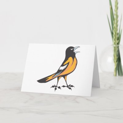 cartoon oriole bird