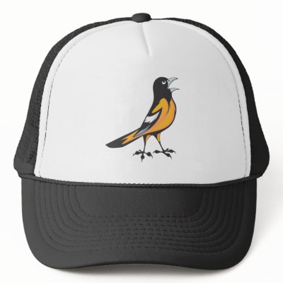 Baltimore Oriole Bird Mesh Hat by graphicdesigner
