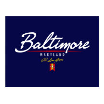 Baltimore Script Postcard