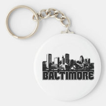 Baltimore Skyline Key Chains