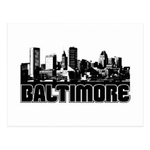 Baltimore Skyline Post Cards