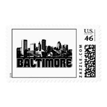 Baltimore Skyline Postage