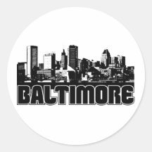 Baltimore Skyline Sticker