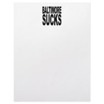 Baltimore Sucks Custom Letterhead