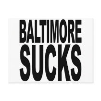 Baltimore Sucks postcards