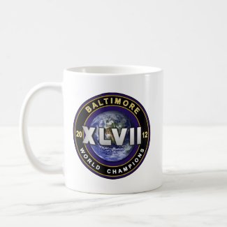 Baltimore XLVII World Champions Football Shirt Coffee Mugs