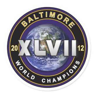 Baltimore XLVII World Champions Football Sticker