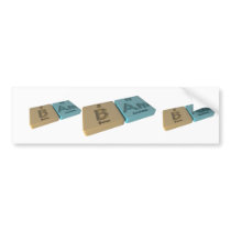 Bam as B Boron and Am Americium Bumper Stickers