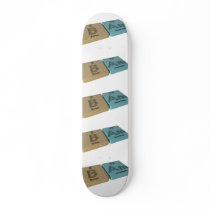 Bam as B Boron and Am Americium Custom Skate Board