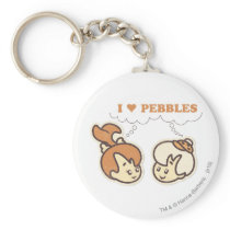 Bam Bam loves Pebbles Keychains
