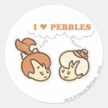 Bam Bam loves Pebbles Stickers