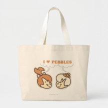 Bam Bam loves Pebbles Tote Bags