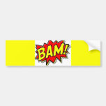 BAM COMICBOOK SOUNDS ACTIONS LOUD COMICS CARTOONS BUMPER STICKERS