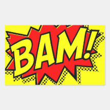 BAM COMICBOOK SOUNDS ACTIONS LOUD COMICS CARTOONS STICKER