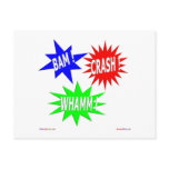 Bam Crash Whamm Postcard