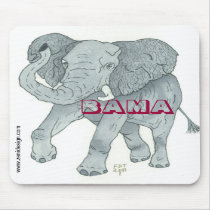 "BAMA ELEPHANT" Mousepad