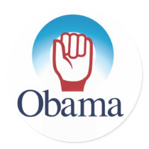Bama fist bump sticker