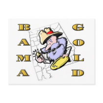 BAMA GOLD POST CARD