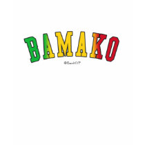 Bamako in Mali national flag colors t-shirts by Rep_Yo_City Bamako in Mali national flag colors t-shirts
