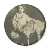 bambi and child fridge magnet