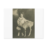 bambi and child postcard