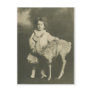 bambi and child postcard