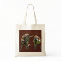 Bambi and deer tote bag