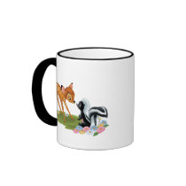 Bambi and Flower Mugs