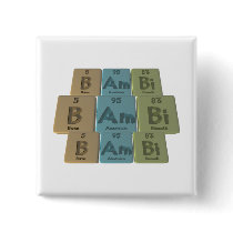 Bambi as Boron Americium Bismuth Pinback Button