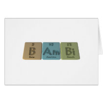 Bambi as Boron Americium Bismuth Cards