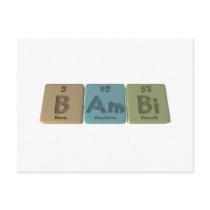 Bambi as Boron Americium Bismuth Post Card