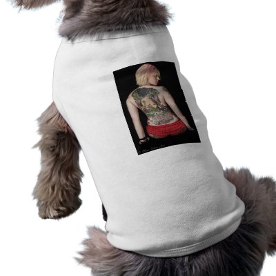 bambi back piece doggie t-shirt by BlueLotusArt