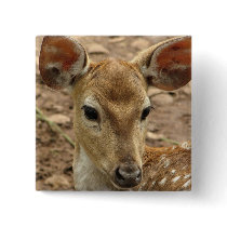 Bambi Deer Square Pin