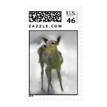 Bambi deers curiosity stamp