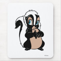Bambi Flower skunk standing shy mousepads