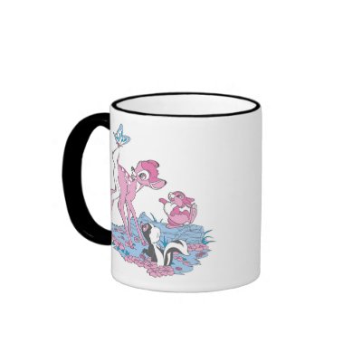 Bambi, Thumper, and Flower with Butterfly mugs