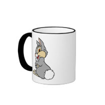 Bambi Thumper rabbit sitting mugs