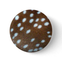 Bambi white dots on brown fur pin