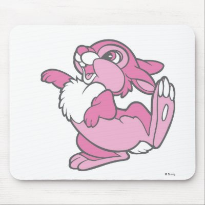 Bambi's Thumper in Pink mousepads