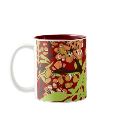 Bamboo and Cherry Branches Mug by litabug